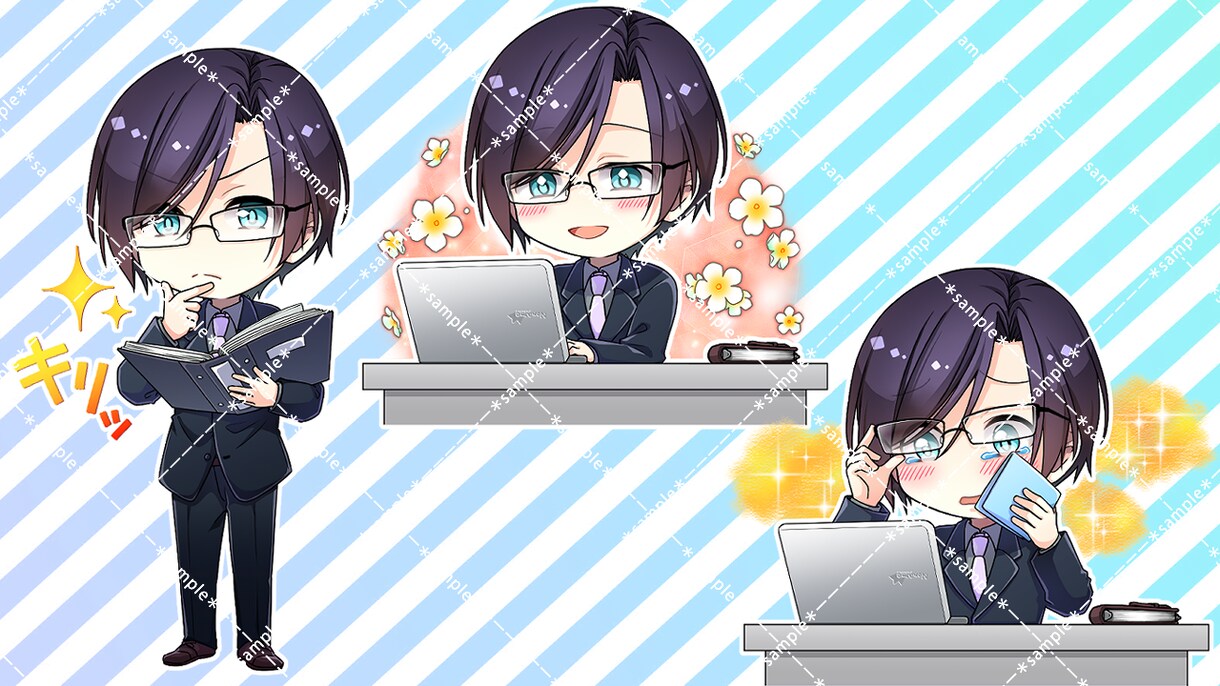 商用・二次使用OK/可愛いSDイラストを描きます オプションにて様々なご対応も可能です！ イメージ3