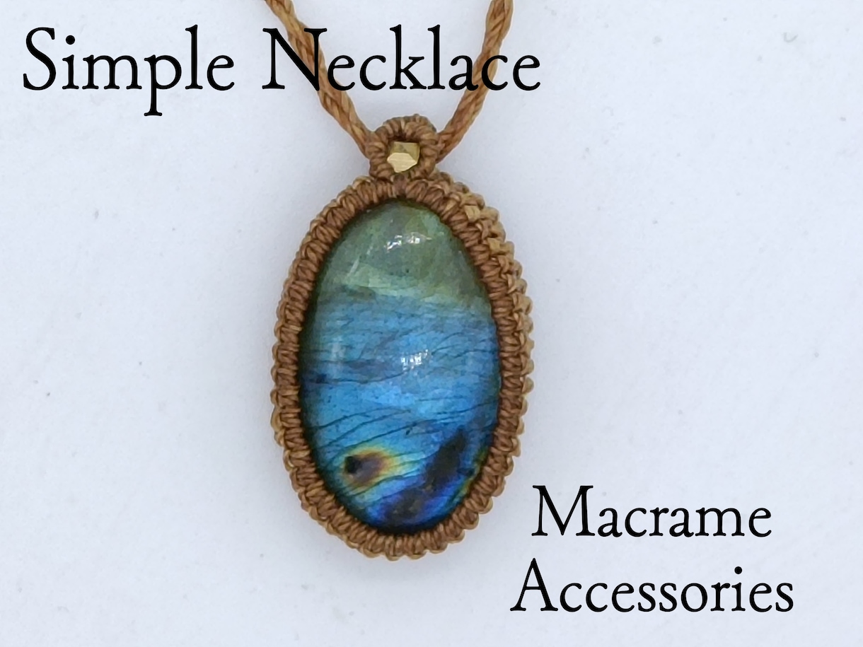 天然石をマクラメアクセサリーピアスにします お家で眠っている石も加工可能な場合もあります。ご相談ください イメージ1