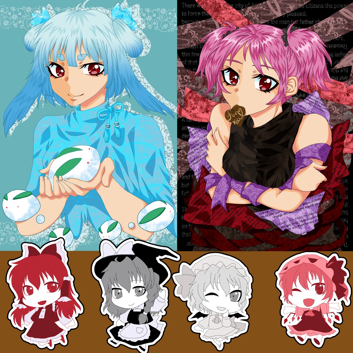 SNS等のアイコンやヘッダーなどのイラスト描きます 版権キャラクターイラストなどを主に描きます。 イメージ8