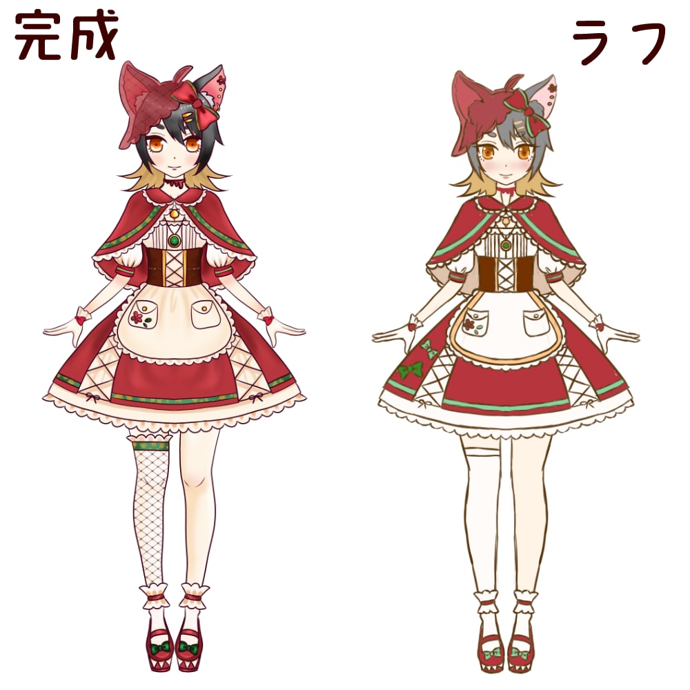 Vtuberに！はじめの一歩お手伝いします イラスト～簡易モデリングまで一括でお引き受けします イメージ3