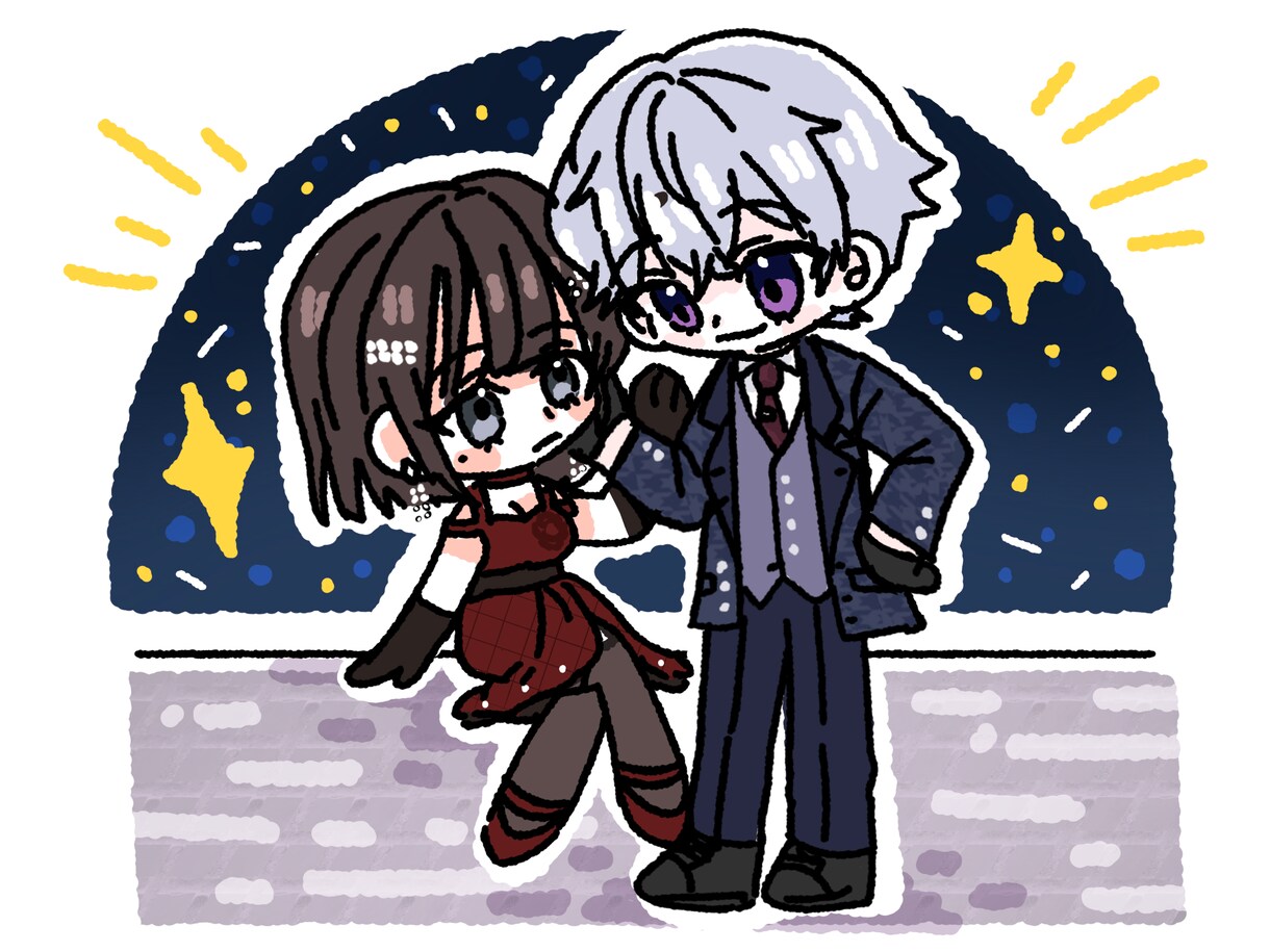 2日以内完成! SDイラスト制作いたします 可愛い全身SDイラストを作成します！ イメージ1