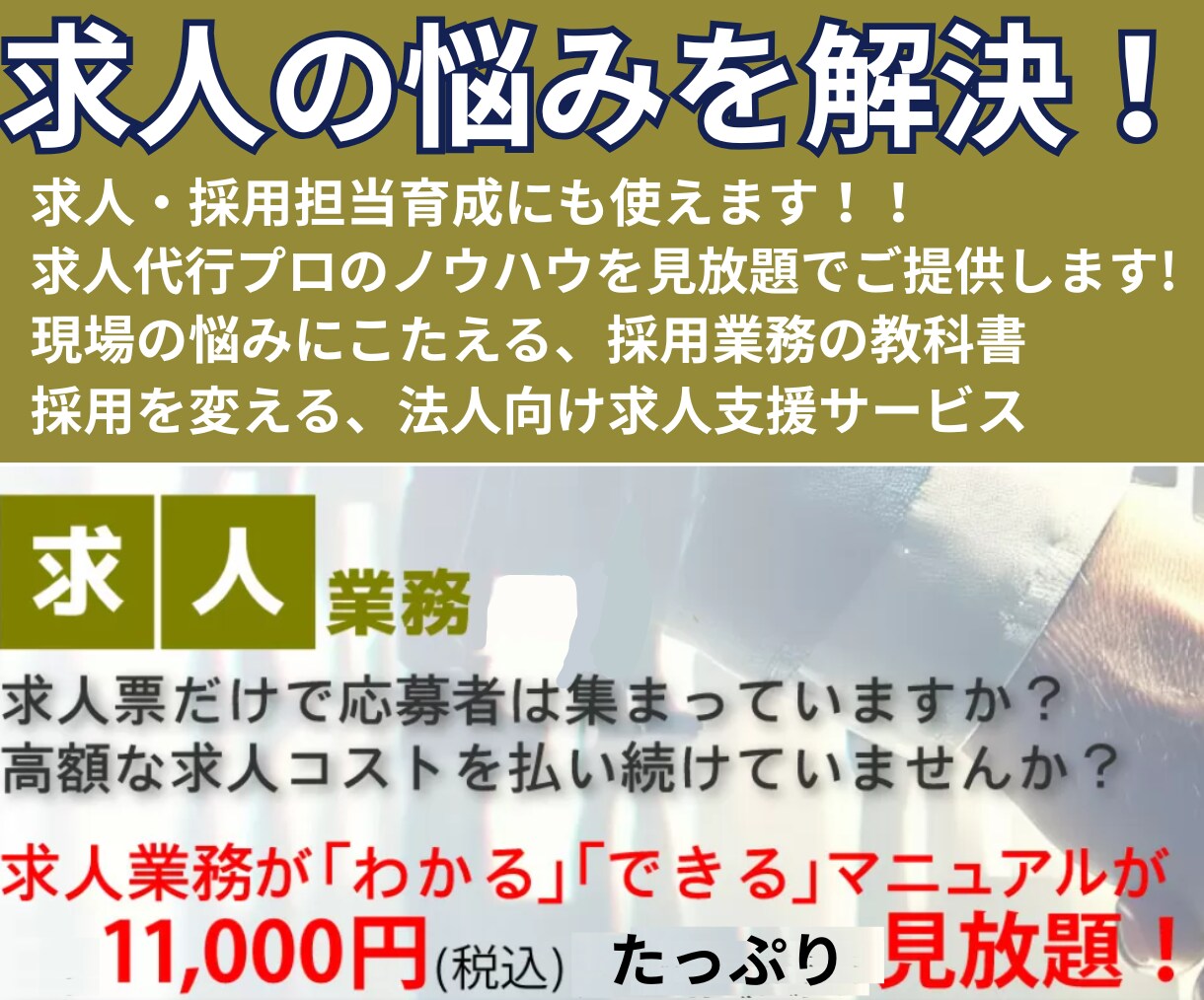 求人・採用ノウハウをマニュアルでご提供します 採用コスト削減と成果改善。求人のプロが教える最適戦略 イメージ1
