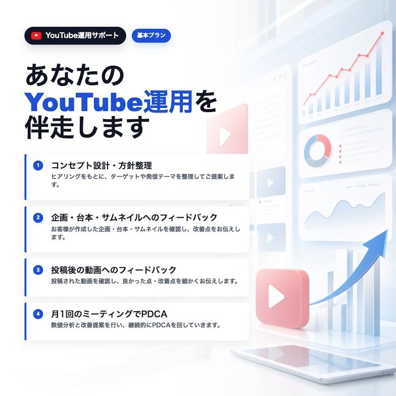 YouTubeの伸ばし方をビデオチャットで教えます YouTubeのプロがチャンネル運用を徹底的に伴走します！ イメージ4