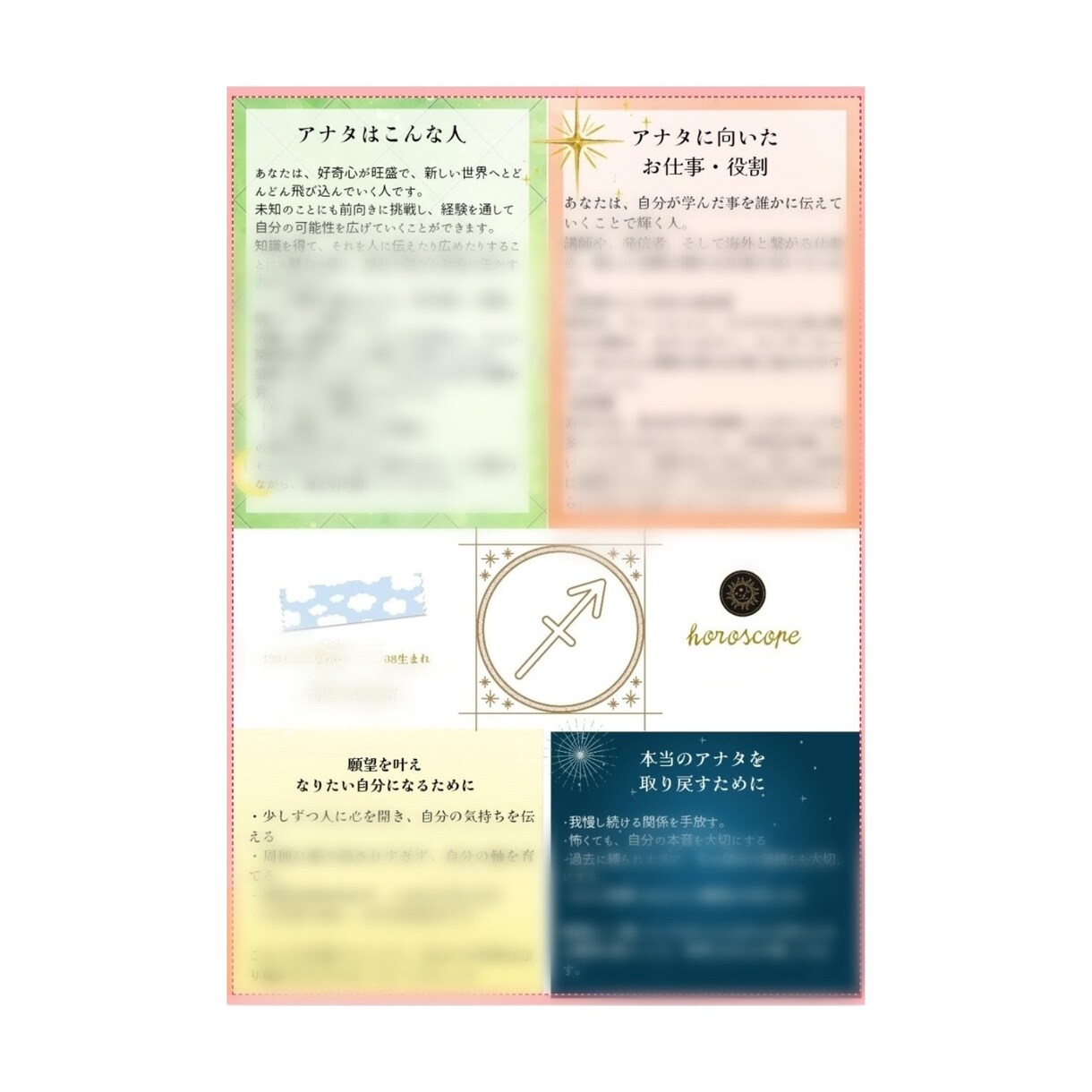 あなたのネガティブに寄り添った鑑定書を作成します あなたの性格・役割・適職、あなたを取り戻すヒントを占星術で イメージ2