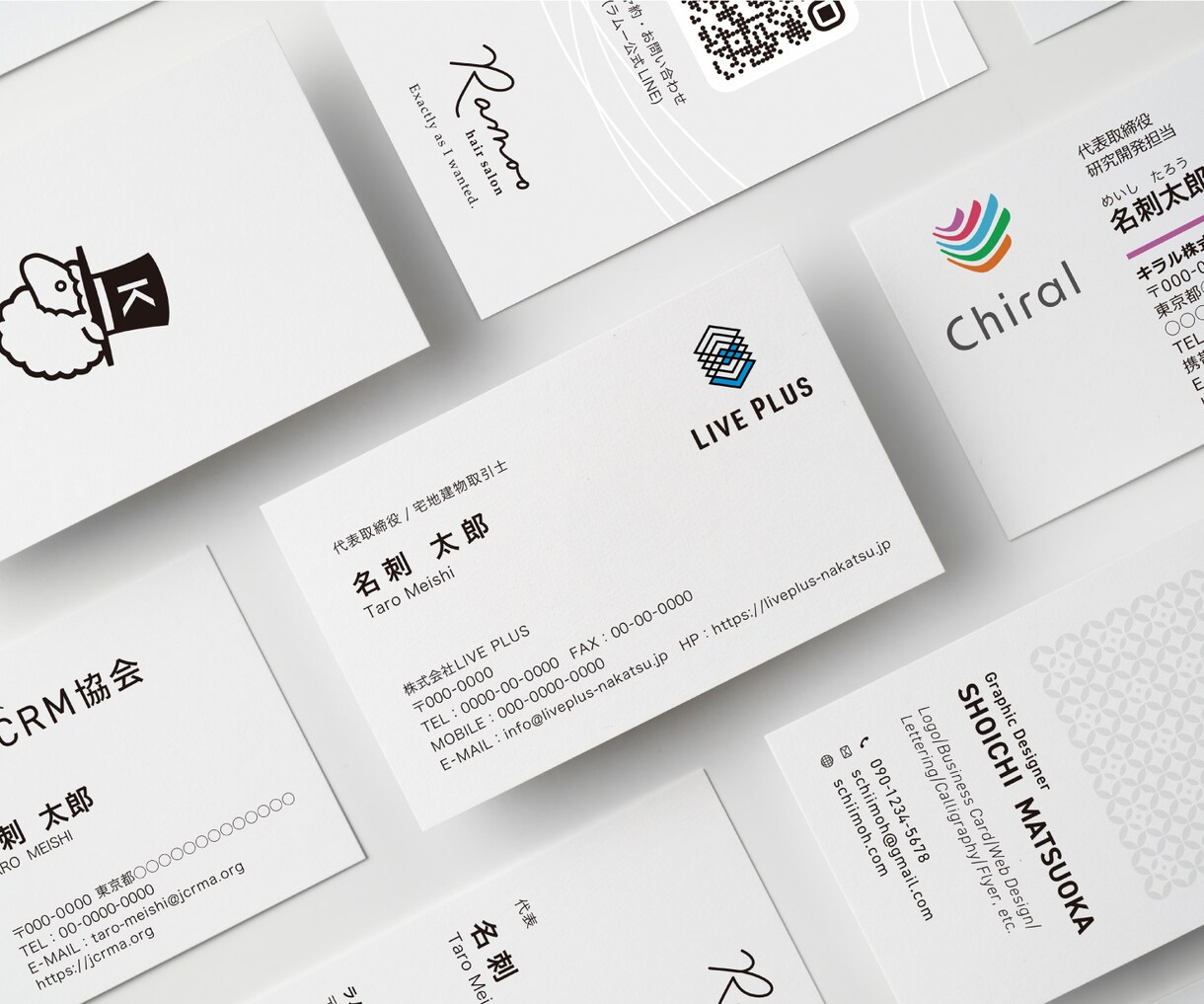 コンセプトから丁寧に。シンプルな名刺デザインします 修正回数無制限、ai、pdf、jpgご用意いたします。 イメージ3