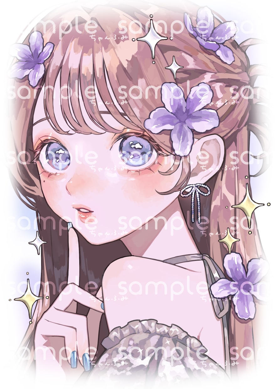 可愛らしい女の子の厚塗りイラストを描きます アイコン、サムネ、MV用等々お気軽にご相談ください！ イメージ7