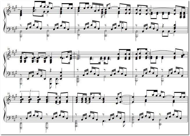 ピアノ楽譜に指番号や音名を記入致します 即日可 音大卒のピアニストにお任せください イメージ1