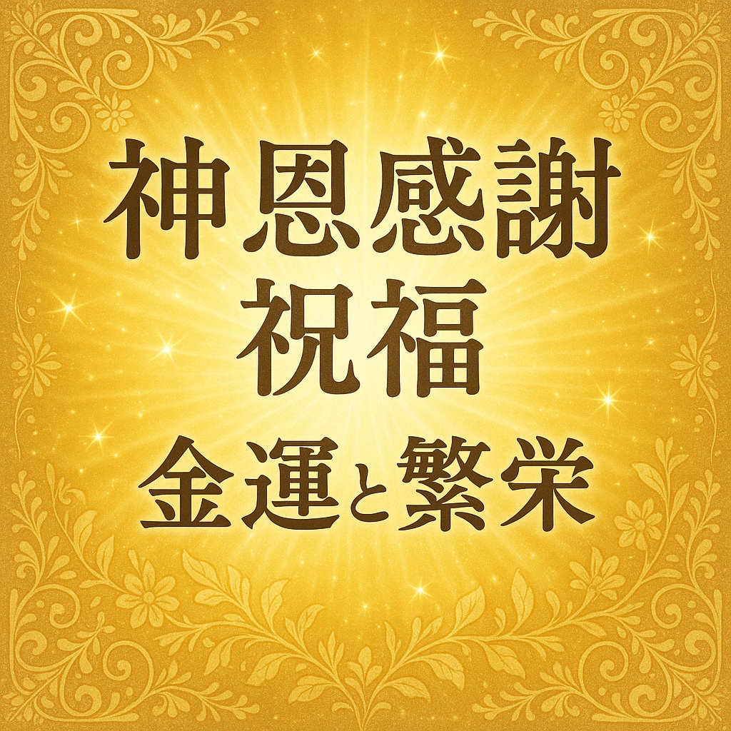 神恩感謝祝福で金運と繁栄を呼び込む御祈祷施術します 豊受大神の祝福　豊受大神の祝福を宿し、金運と感謝の波動を転写 イメージ1