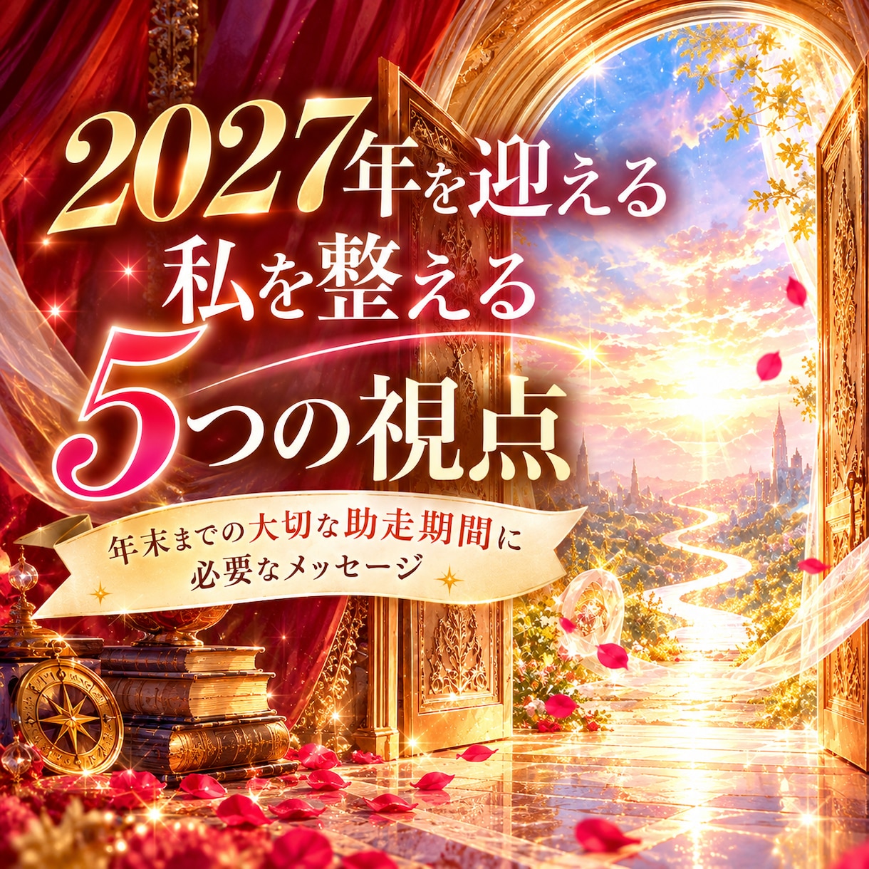 2027年を迎える私を整える5つの視点お伝えします 年末までの大切な助走期間に必要なメッセージ✨ イメージ1