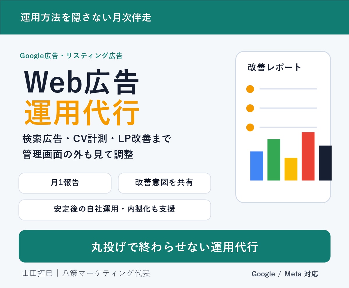 Google広告・リスティング広告を運用代行します Web広告運用代行・内製化支援まで対応 イメージ1
