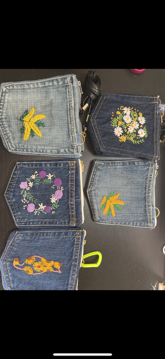 刺繍ハンドメイドなんでできます 子供の絵　アイドルの名前　刺繍ブローチ　なんでもおっけい イメージ2