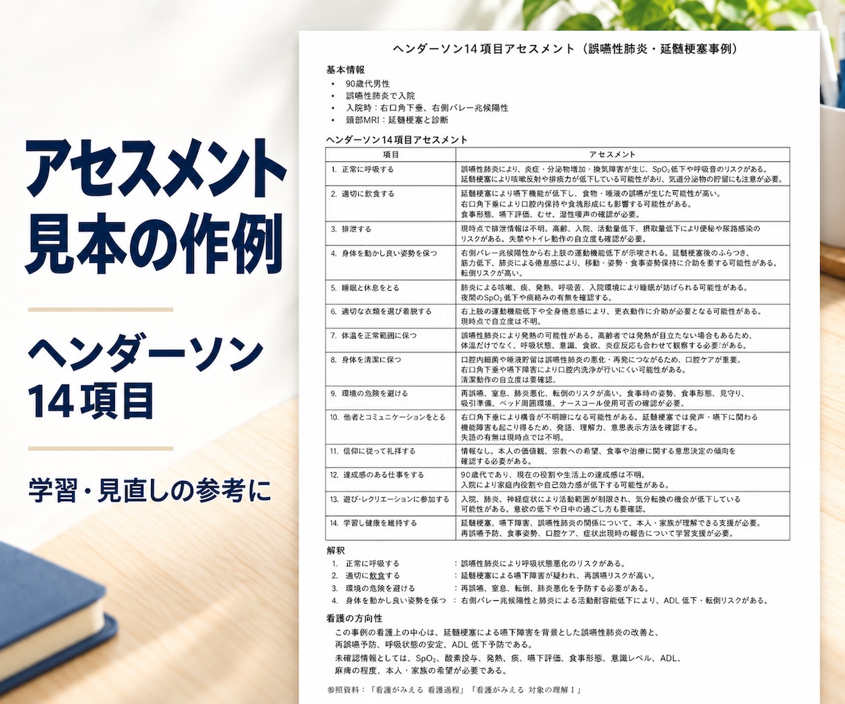 看護過程・実習記録を指導者目線でサポートします 実習指導者講習会修了×臨床10年｜根拠と直し方が分かる イメージ9