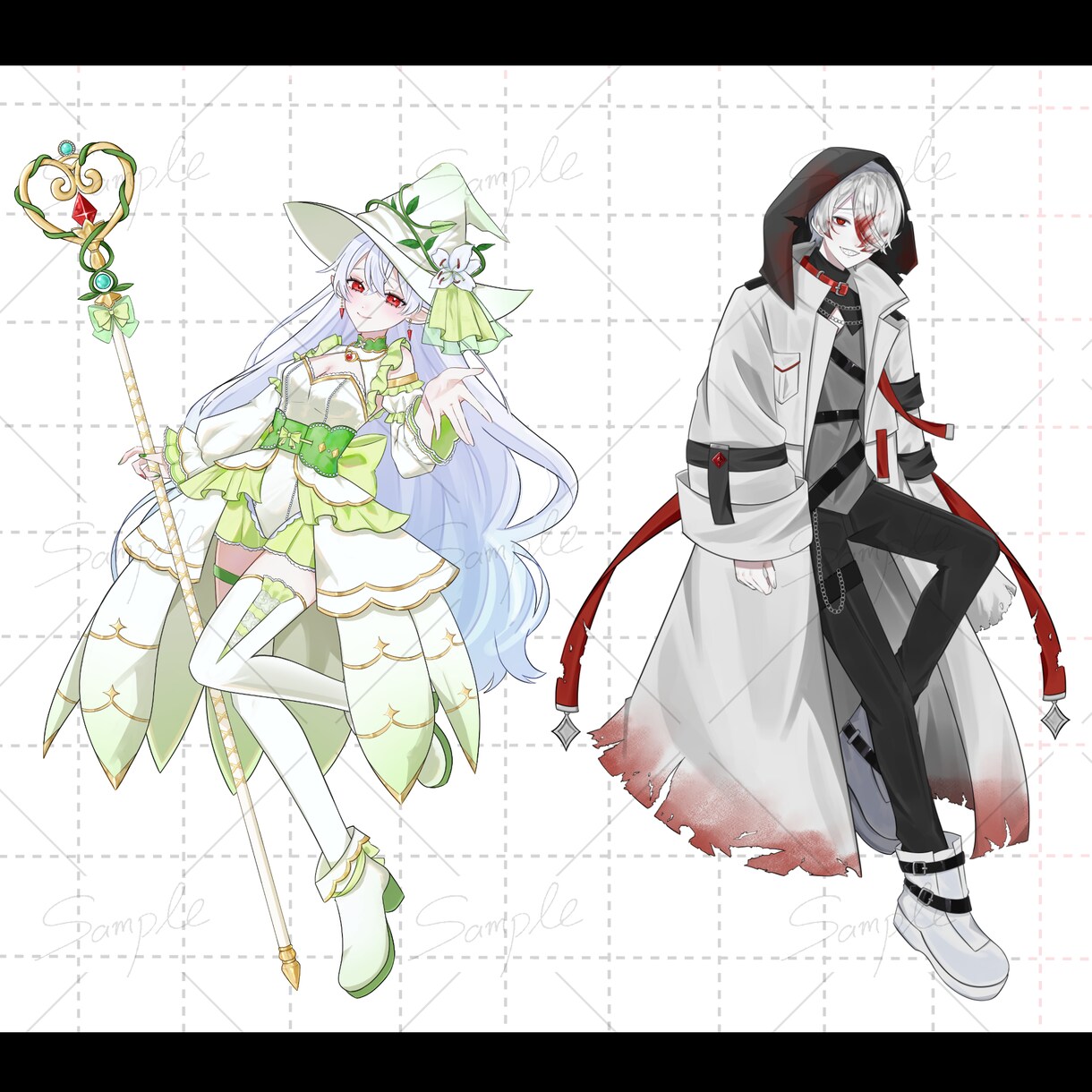 人物イラスト(立ち絵・1枚絵等)を制作いたします ご希望に沿って制作いたします！TRPG・サムネ・アイコン等 イメージ5