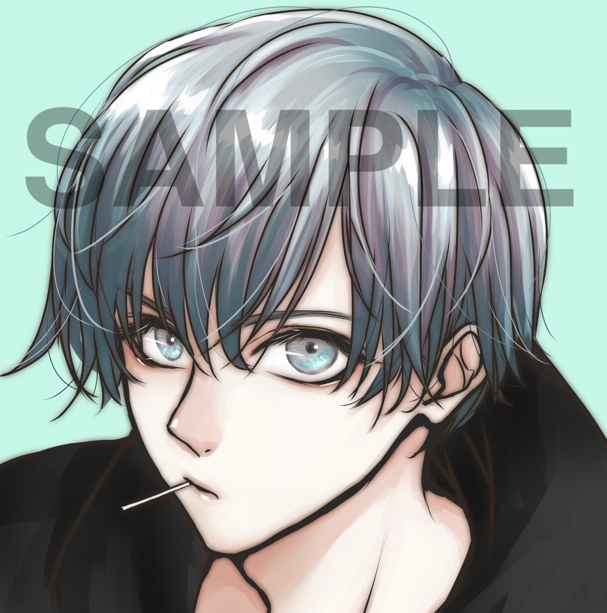 綺麗めイラストでご希望のアイコンお描きします TwitterやYouTube等のアイコン制作します！ イメージ4