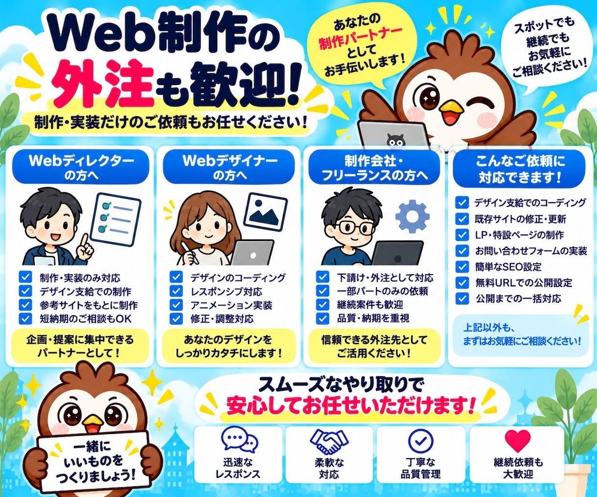 ホームページ(HP)を格安で制作・作成します 初心者・丸投げOK！作ったあとは毎月0円で公開しておけます！ イメージ6
