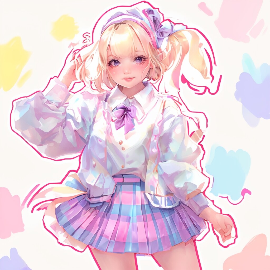 可愛い女の子のイラストを作成します 挿入画像・画像作成・SNS画像 イメージ2