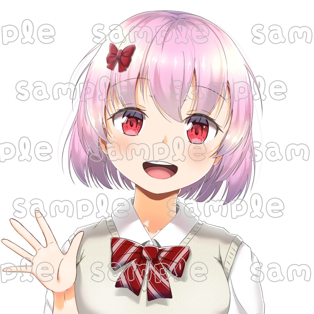 可愛い女の子のアイコン作ります イメージ通りのキャラのアイコンが欲しい方へ イメージ3