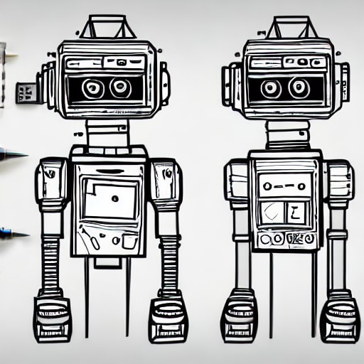 ロボットのイラストを販売しています CGで制作した各種ロボットの骨組み イメージ2