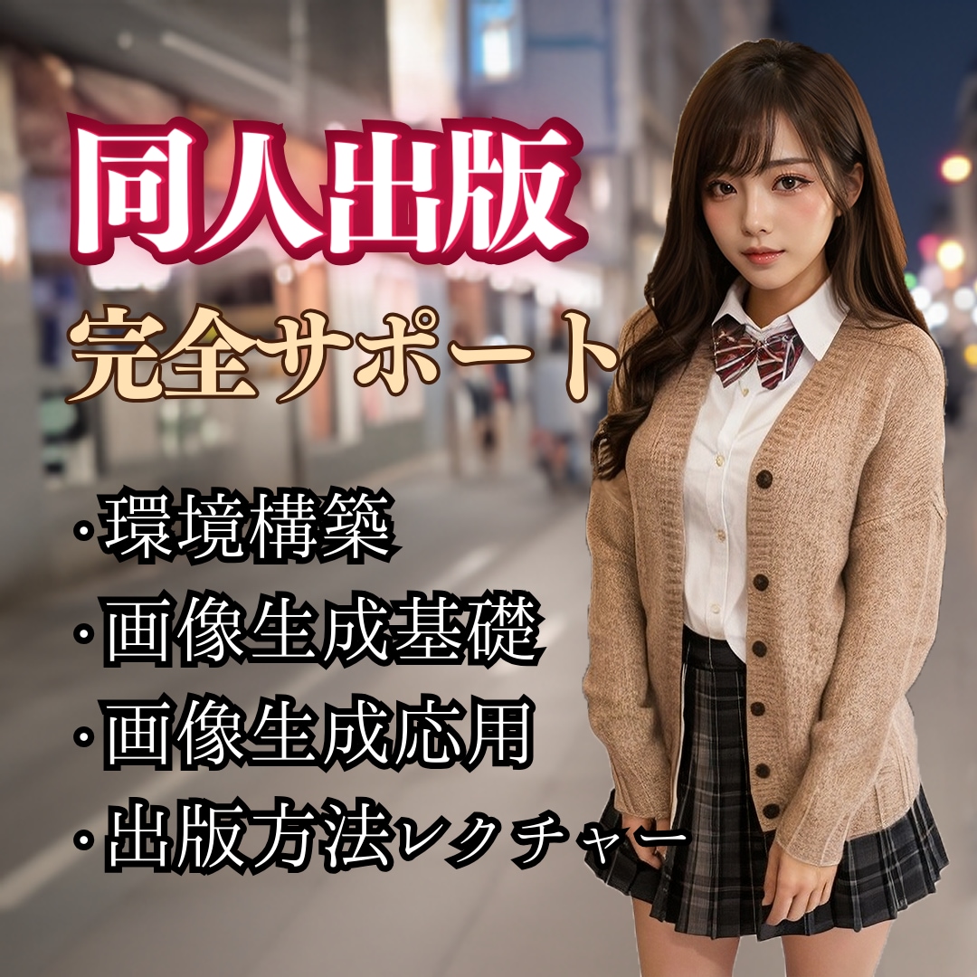 実写AI美女画像の同人出版をサポートします 出版経験者＆ノウハウ保有者が手厚くサポート！ イメージ1