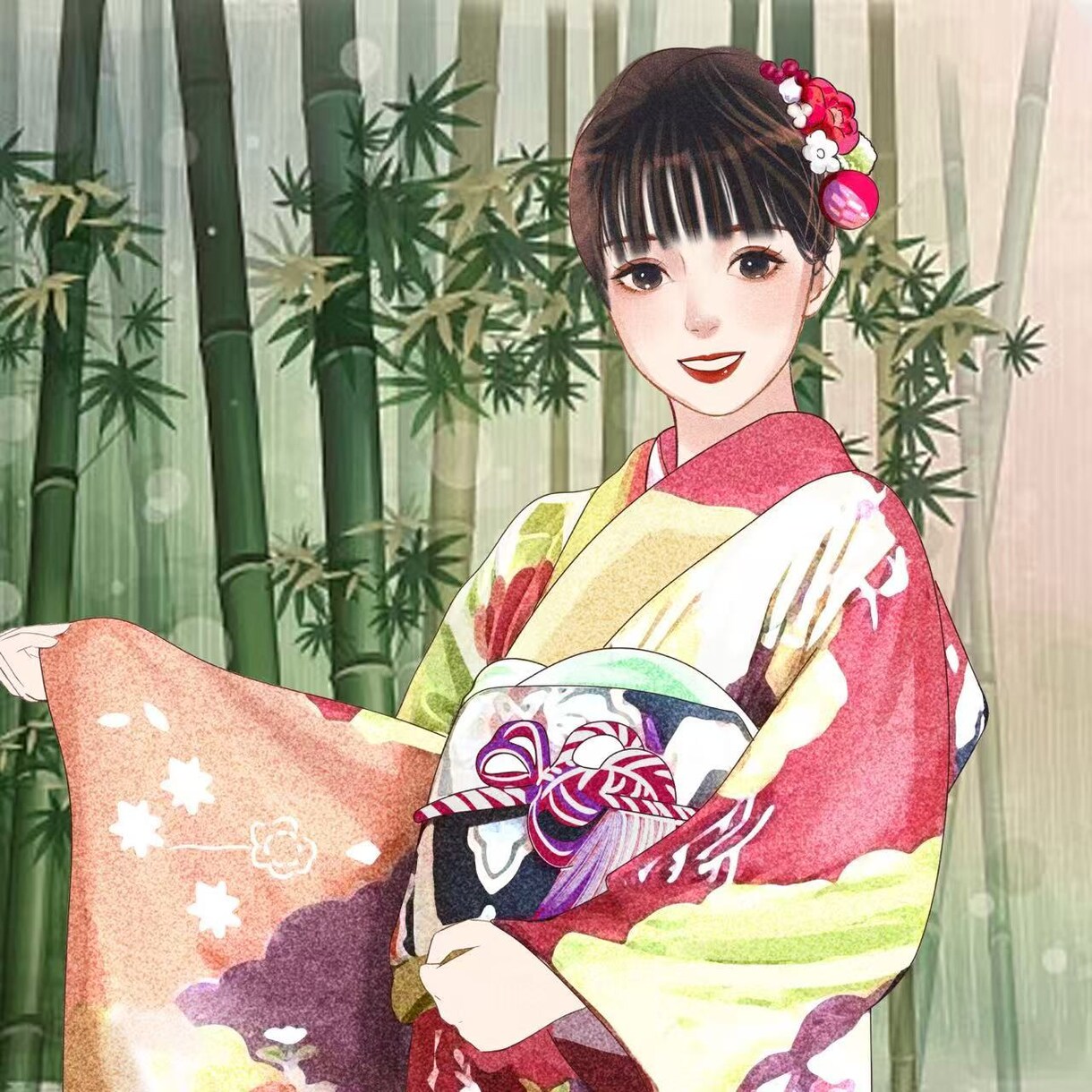 ふんわり水彩タッチで透明感ある人物アイコン描きます ふんわり水彩タッチでSNSに映える可愛いアイコンを作ります イメージ10