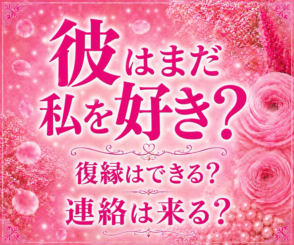 彼の本音と復縁の可能性、二人のご縁を鑑定します 復縁の可能性だけでなく、今あなたがすべきことまでお伝えします イメージ1