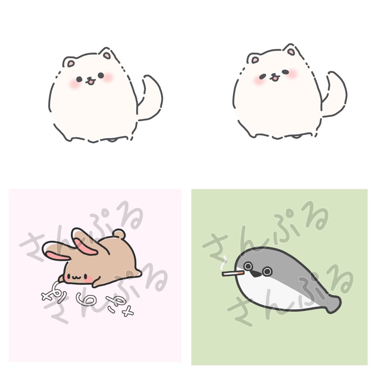 ゆるくてかわいいイラスト描きます 思わず触りたくなるようなゆるいイラストが好きな方へ届け イメージ8