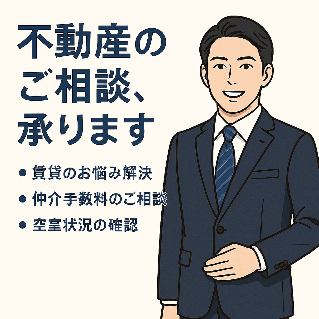 賃貸のお困りごと、プロが全て解決します 「賃貸のお困りごと、気軽に相談してください」 イメージ1