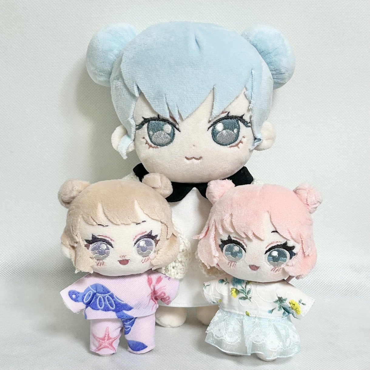 手のひらサイズのぬいちゃん作ります 頭2サイズ、体4サイズから組み合わせ自由！身長差も作れます♪ イメージ8