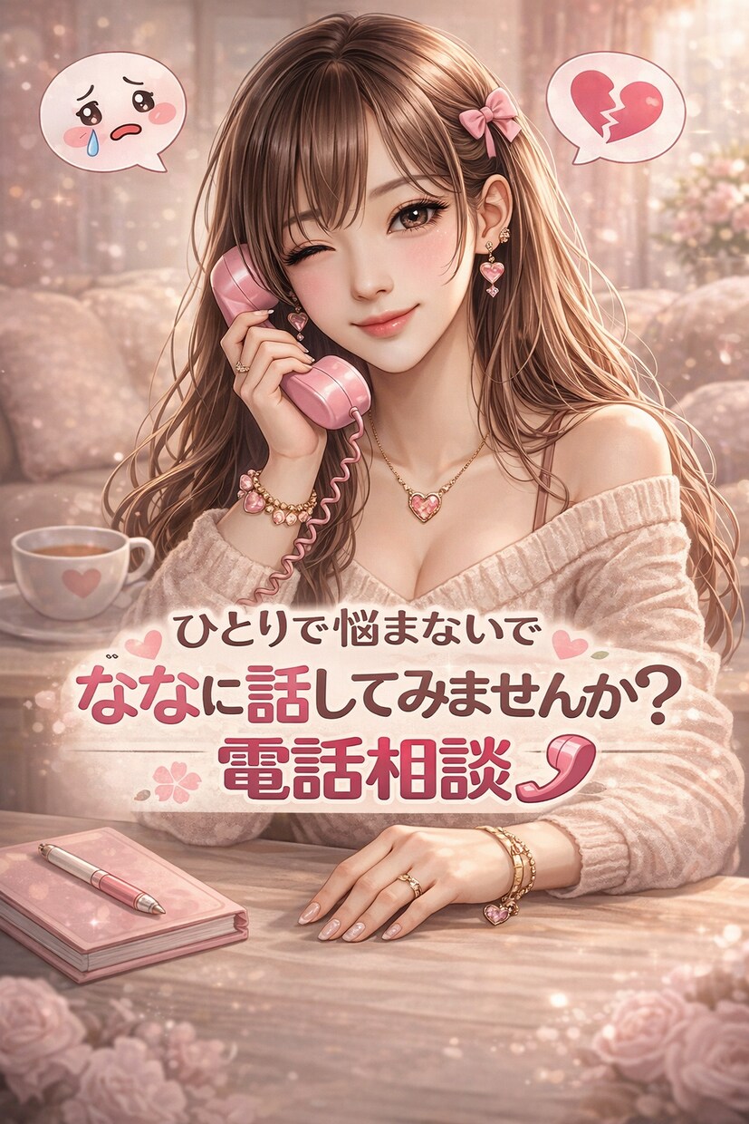 がんばりすぎなあなたへ。ななと相談電話♡します 恋愛・人間関係・不安、なんでもOK！ イメージ1
