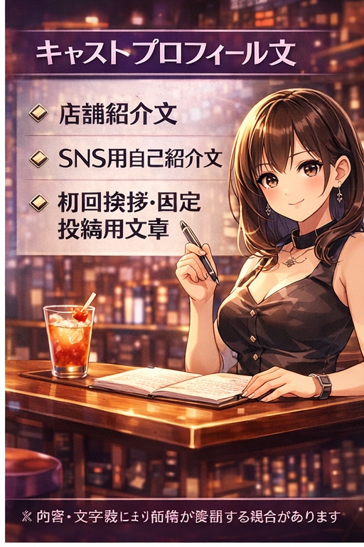 プロフィール文・紹介文を作成します 簡単に自分のアピールしたい部分などをまとめて表せます！ イメージ2