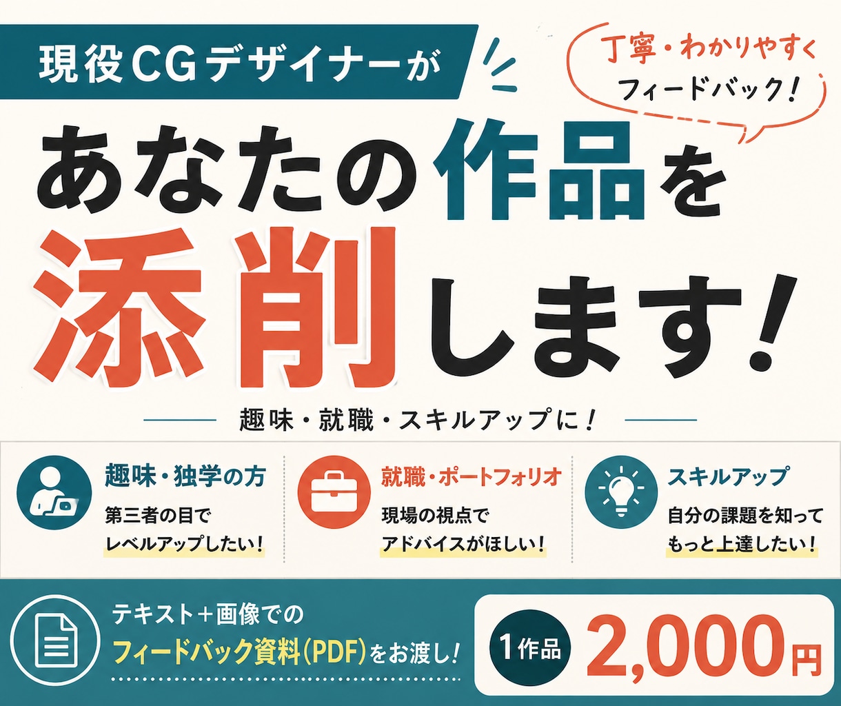 趣味~ポートフォリオまで3DCGモデルを添削します 独学から始めた現役モデラーが現場の視点で作品を添削します！ イメージ1