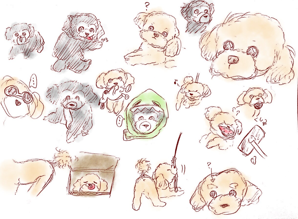 あなたの愛犬ゆる～く描かせていただきます ゆるい画法の愛犬が見てみたいあなたへ イメージ1