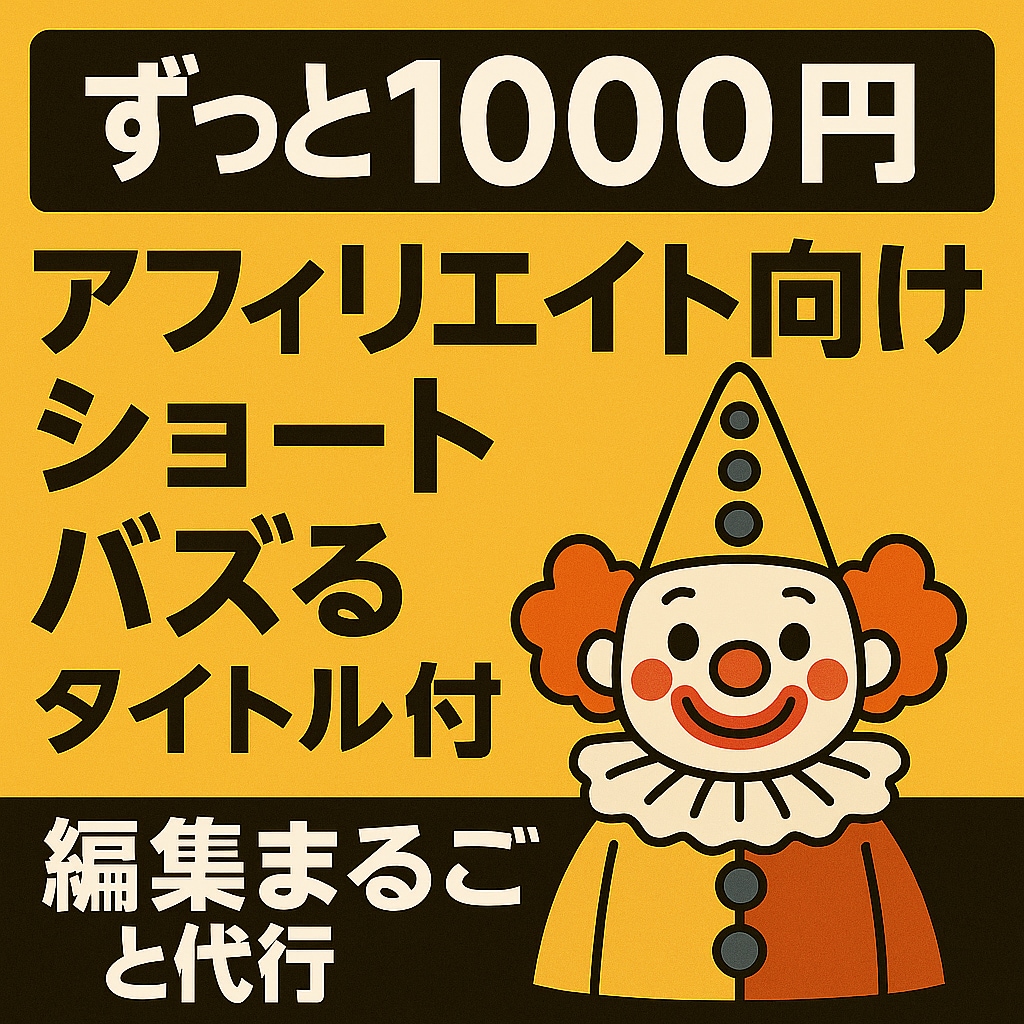 1000円でバズるショート動画作ります 丸投げOK！1000円でバズる動画制作 イメージ1