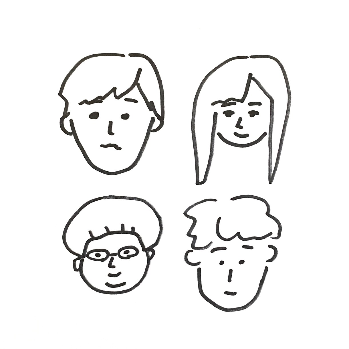 1分で似顔絵を描きます 教科書の端っこに書いてた様なあの似顔絵!! イメージ1