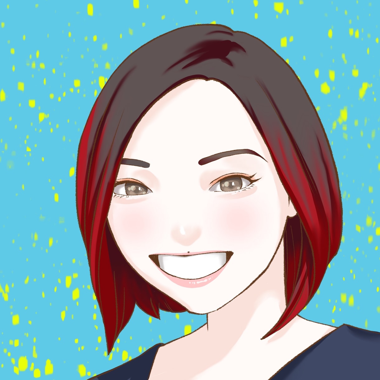 目を引く可愛い♪アイコン♪ポップな似顔絵描きます 可愛いアイコンで他と格差をだします♪ イメージ5