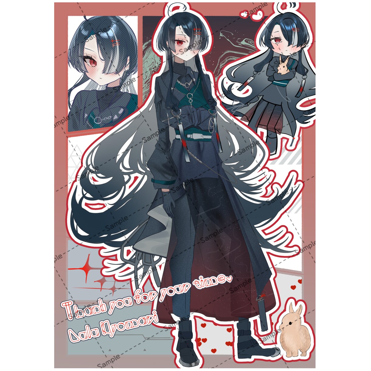 等身＆ミニキャラの詰め込みイラスト描きます 爆速納品☆お好きなモチーフや文字を詰め込めます♫ イメージ7