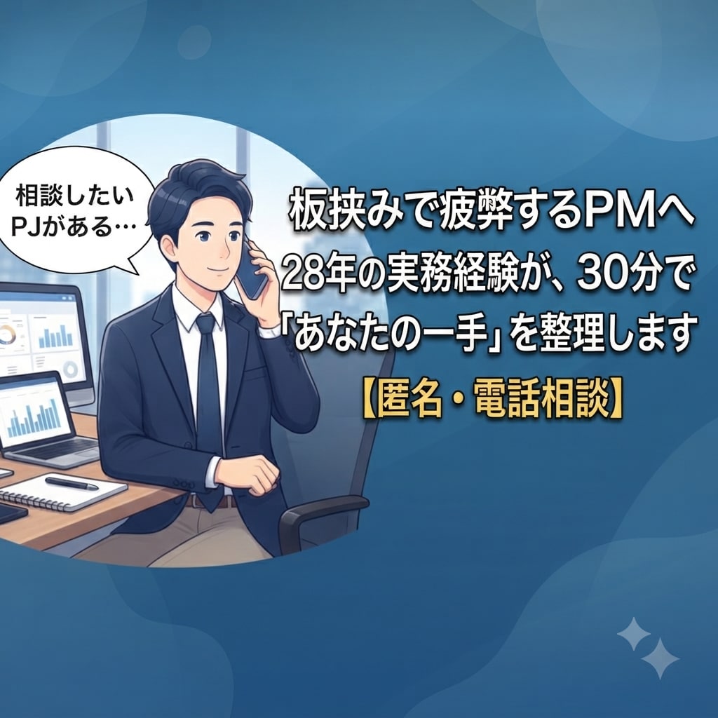 板挟みPMの悩み、30分で壁打ちします 板挟みのあなたへ。答えより、まず話してみませんか イメージ1