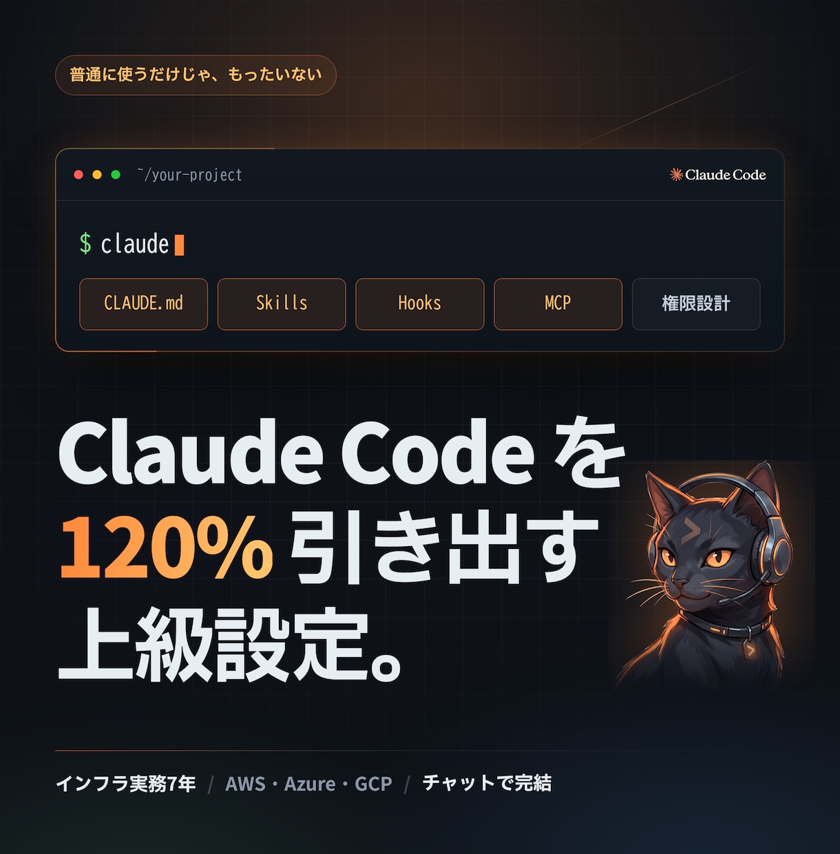 Claude Codeの上級設定を作って納品します 普通に使うだけじゃもったいない。あなた専用にカスタマイズ。 イメージ1