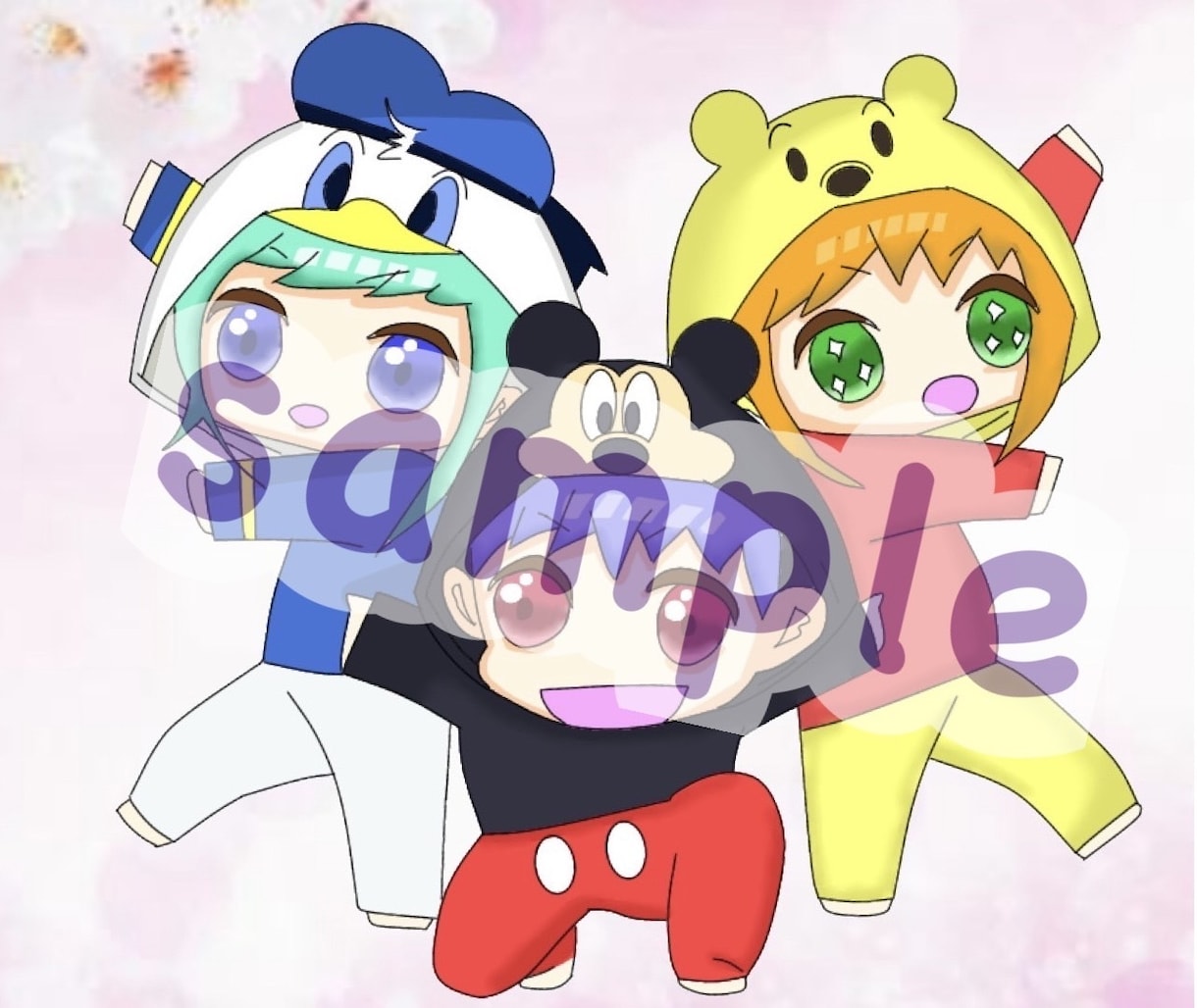 3000円〜！ミニキャラ作成します キャラクターの癒し系ミニキャラ♡お安くお手軽に♪ イメージ9
