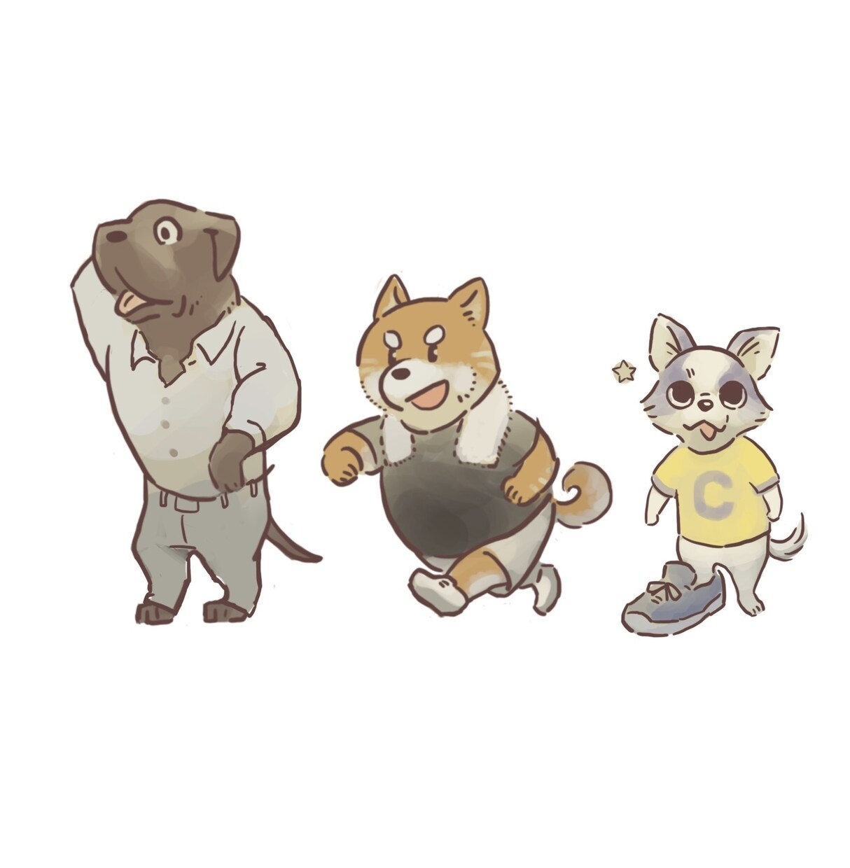ペットのキャラクターイラスト描きます 性格や好きなものをお聞きしてキャラクターに反映します。 イメージ1