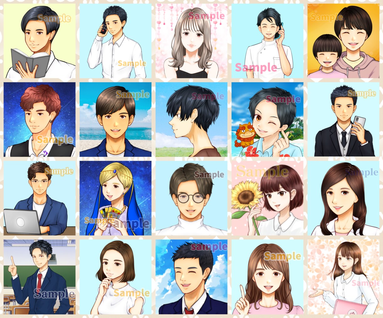 SNSアイコン・投稿イラスト・表情違いを描きます 短納期✨X、インスタグラム、ブログ、YouTube、フィード イメージ6