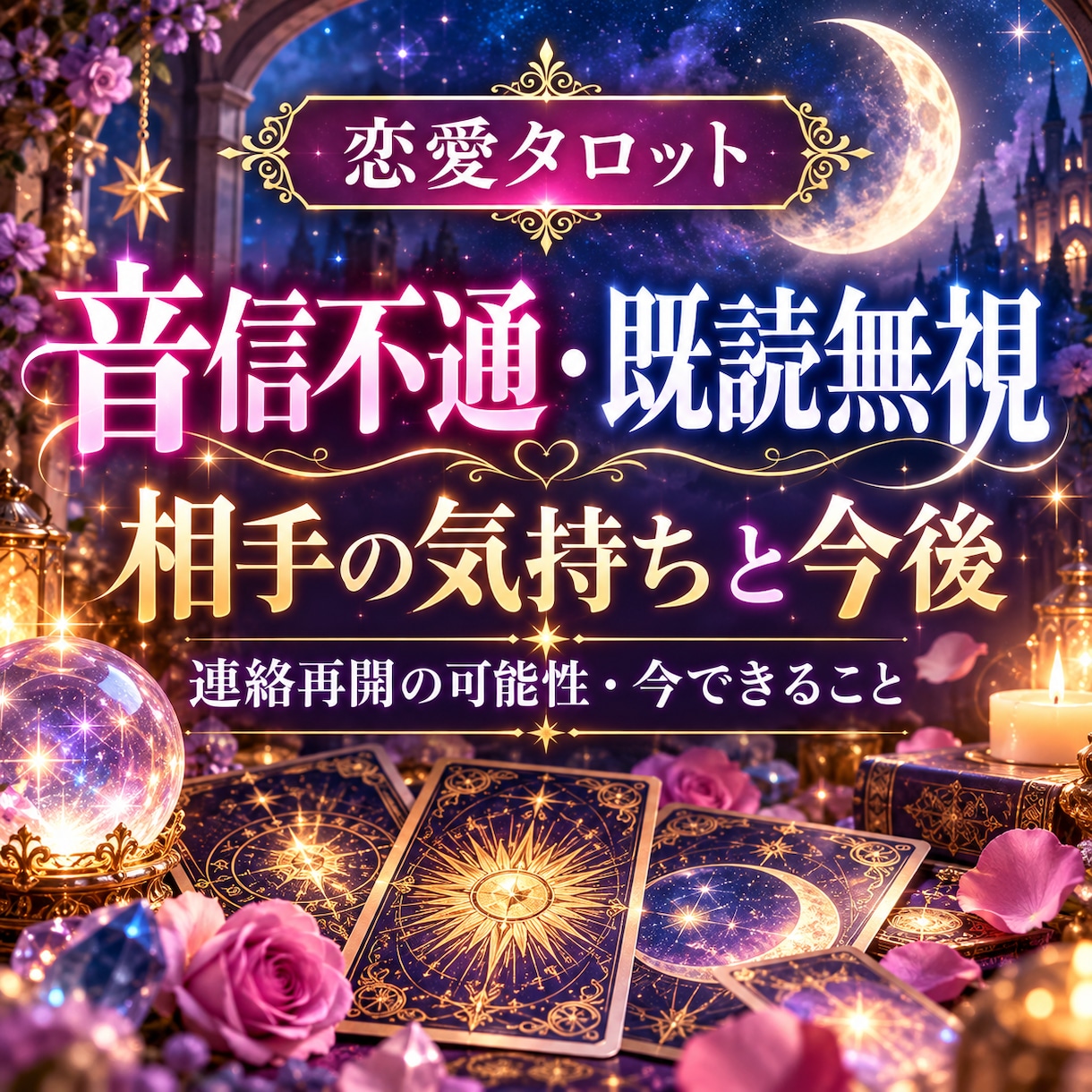 音信不通・既読無視の相手の気持ちを占います 連絡がない理由・今後の流れ・今できる行動を読み解きます イメージ1