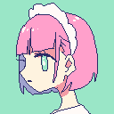 最速当日納品可！女の子の横顔アイコン描きます ドット絵調･カラフル･かわいい イメージ8