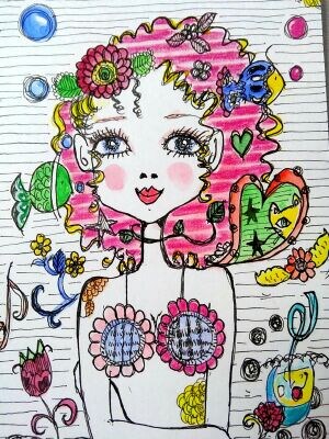 アナログの可愛いアイコン描きます ペンと水彩でポップに可愛く描きます イメージ3