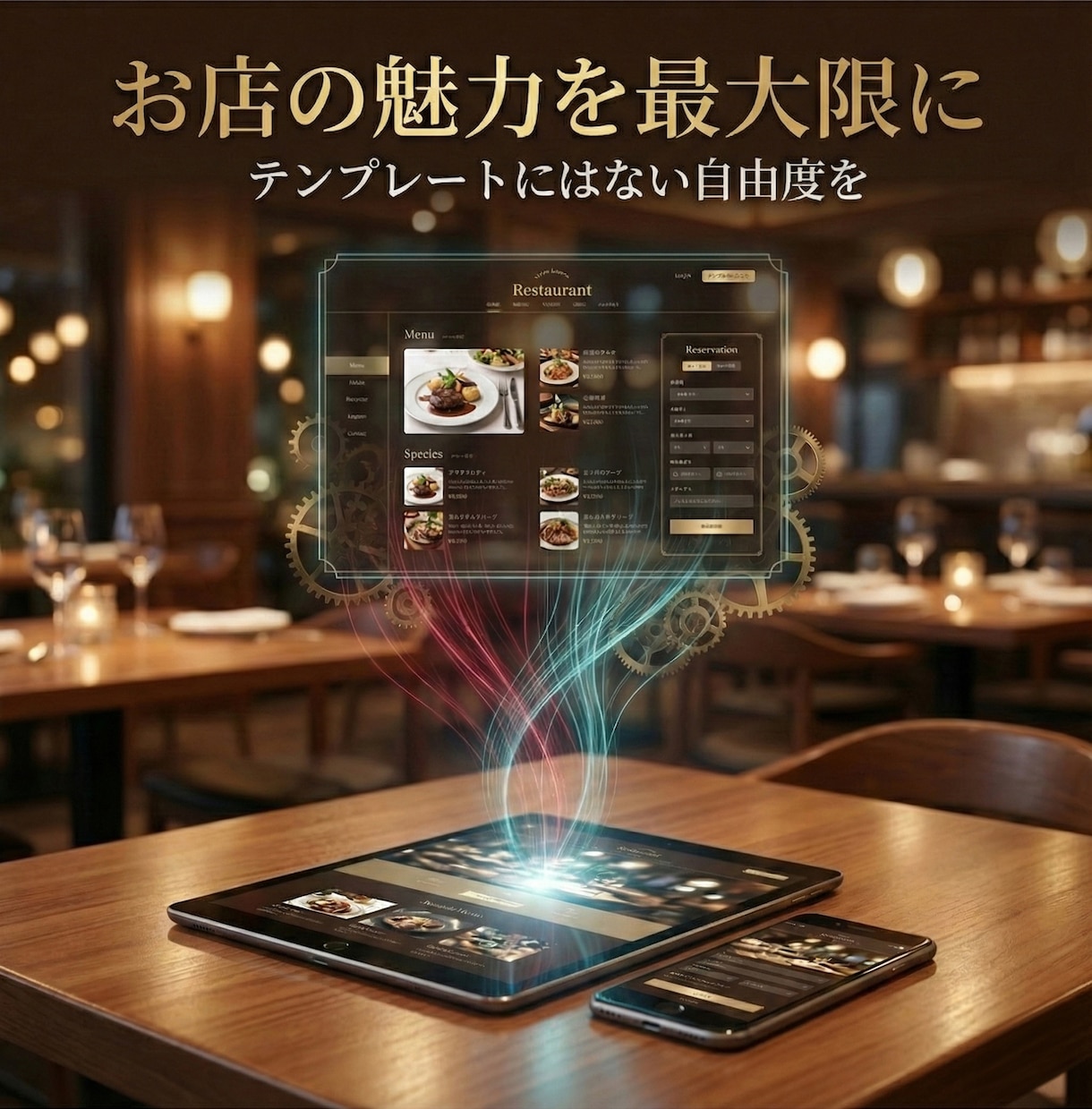 こだわりを形に！完全フルスクラッチのHPを作ります テンプレートにはない自由度を。あなたの理想を実現します イメージ2