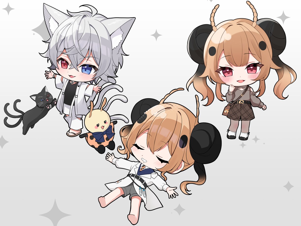 商用利用無料！デフォルメ・SDイラスト描きます グッズに最適！Vtuberさんや、活動者さんにおすすめです！ イメージ6