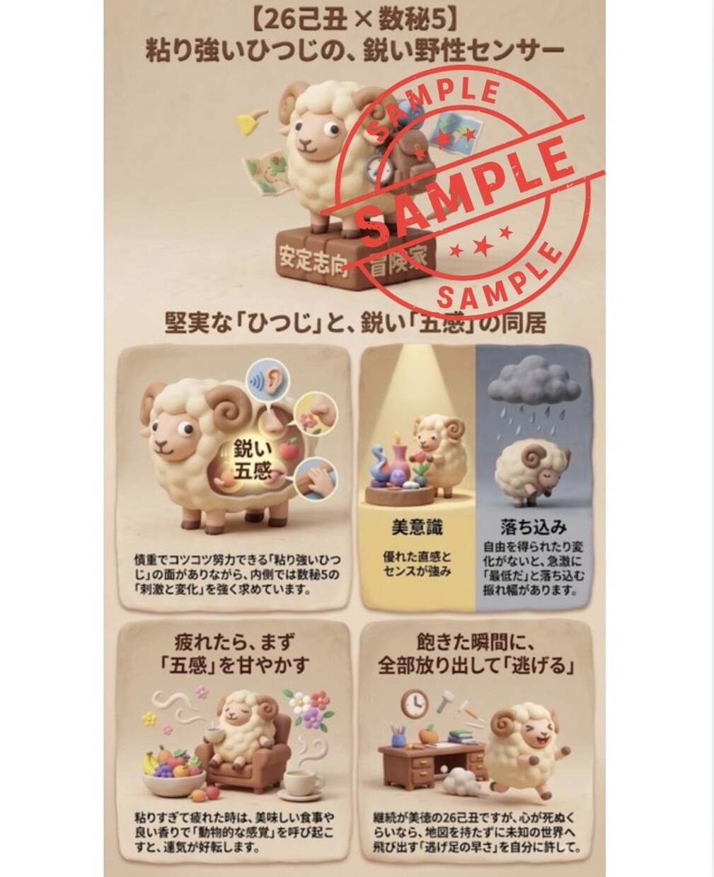 算命学×数秘で可愛い資質イラスト画像を作成します 自分の心の声を聞こう　ご家族や友人へのプレゼントにも大好評 イメージ4
