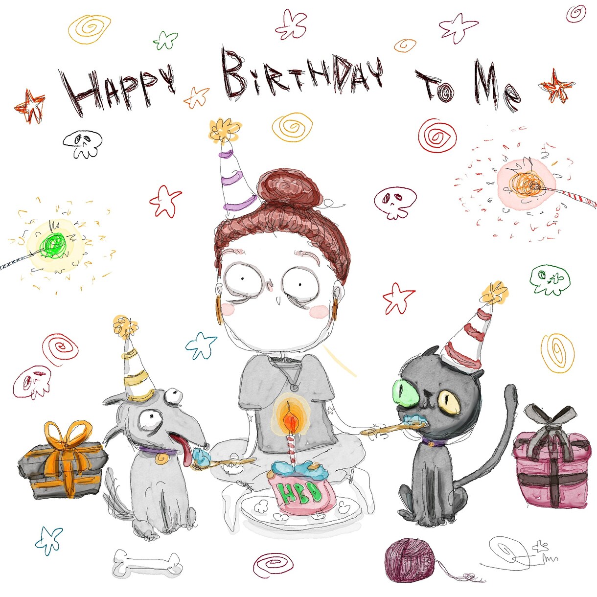 かわいい似顔絵描きます ダークポップなイラスト、プレゼント，アイコンにおすすめ！ イメージ1