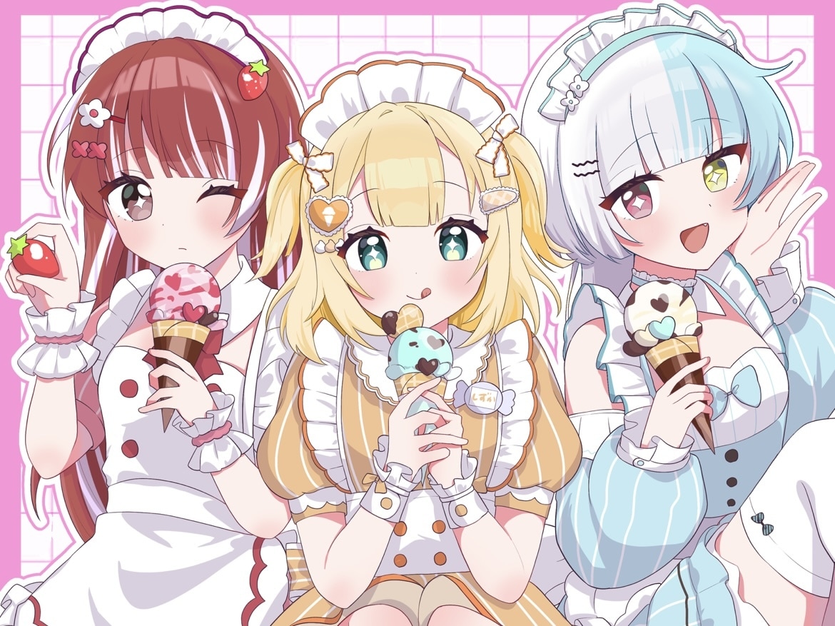 アイコンやサムネ等イラスト描かせて頂きます 明るい雰囲気や、女の子の描写が得意です。 イメージ1