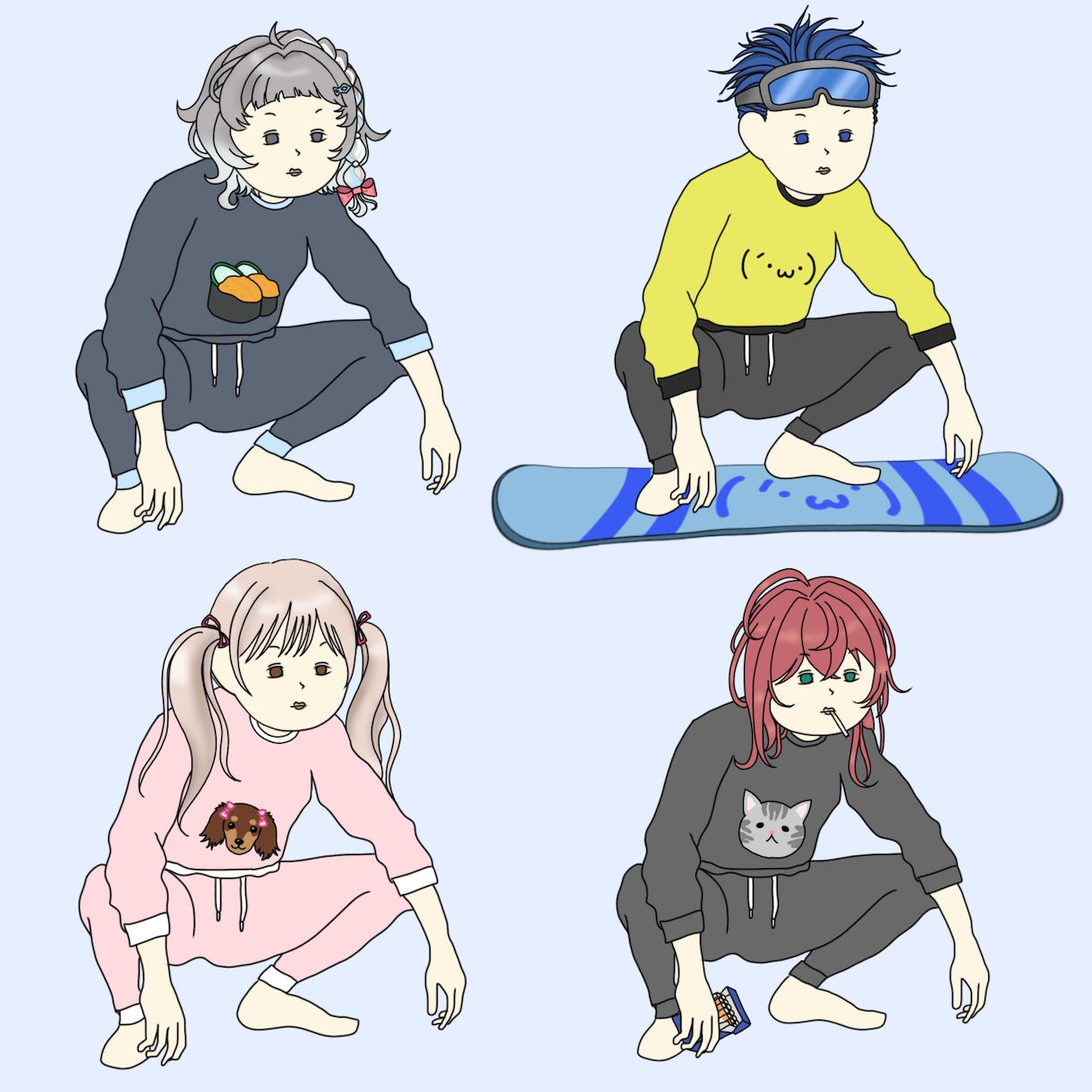 やさぐれたハロウィン衣装のあなたを描きます やさぐれイラストのハロウィンの着せかえが出ました！ イメージ7